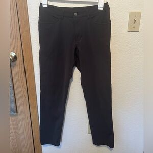Men's Lululemon Dark Gray Dress Pocket Trousers Pants Size 30